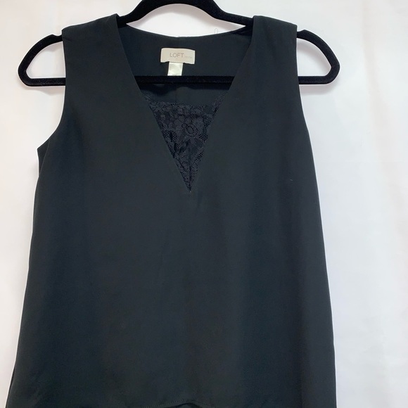 5/$35 💥Ann Taylor Loft Petite Lace  Hi-Lo Tank - Picture 3 of 8